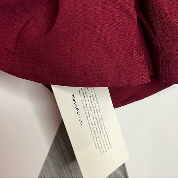 127. NWT Bloomchic Maroon open front jacket/blazer 18/20 - Picture 7 of 7